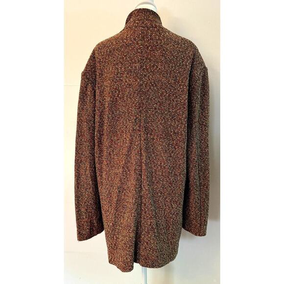 RARE Vintage Missoni Knit Sweater Blazer Shacket Orange Tag Size 52 (US 16) - Picture 3 of 9